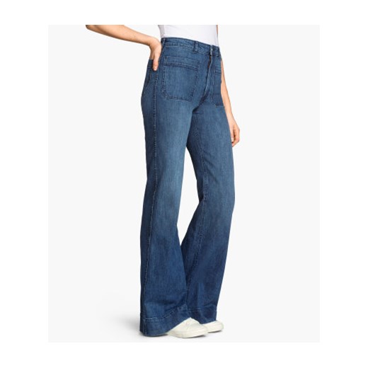  Szerokie dżinsy  h-m niebieski jeans