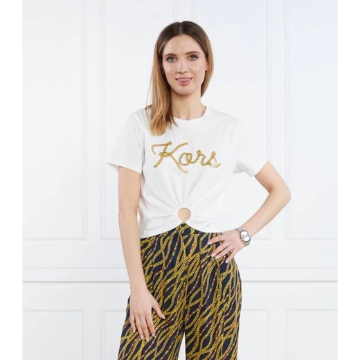 Michael Kors T-shirt KORS LOGO | Regular Fit Michael Kors XS okazyjna cena Gomez Fashion Store