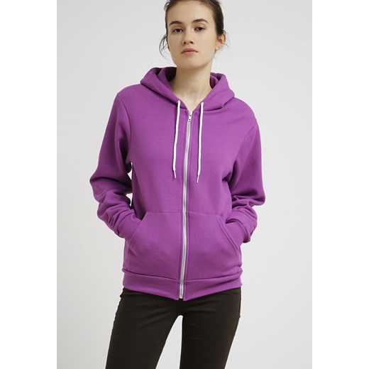 American Apparel FLEX Bluza rozpinana dark orchid zalando fioletowy bluza