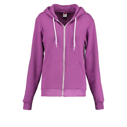 American Apparel FLEX Bluza rozpinana dark orchid zalando fioletowy abstrakcyjne wzory