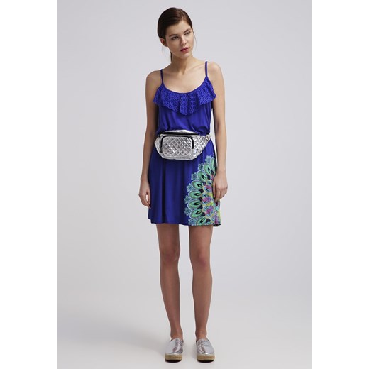 Desigual OLGA Sukienka z dżerseju royal zalando bialy okrągłe