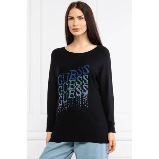 GUESS JEANS Sweter CLAUDINE | Relaxed fit XS okazyjna cena Gomez Fashion Store