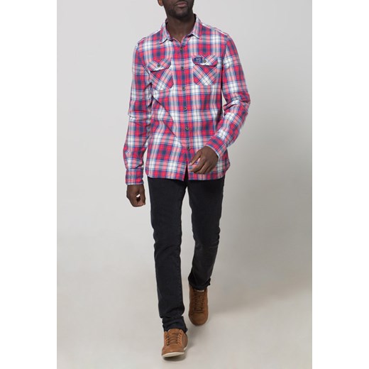 Superdry LUMBERJACK TWILL Koszula red beach check zalando fioletowy długie