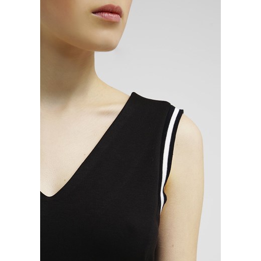 Vero Moda VMLILY  Sukienka z dżerseju black zalando bezowy bez wzorów/nadruków
