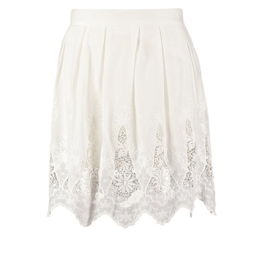DEBY DEBO TALLULA Spódnica mini blanc zalando bezowy abstrakcyjne wzory