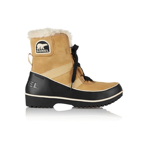 Tivoli II waterproof suede and leather boots net-a-porter brazowy 