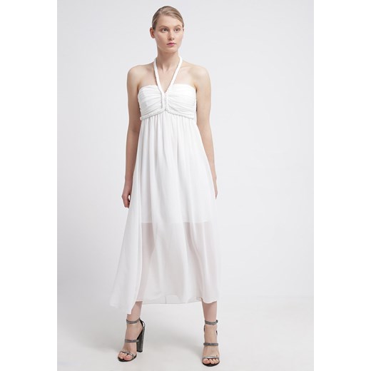Molly Bracken Długa sukienka blanc zalando szary bez wzorów/nadruków