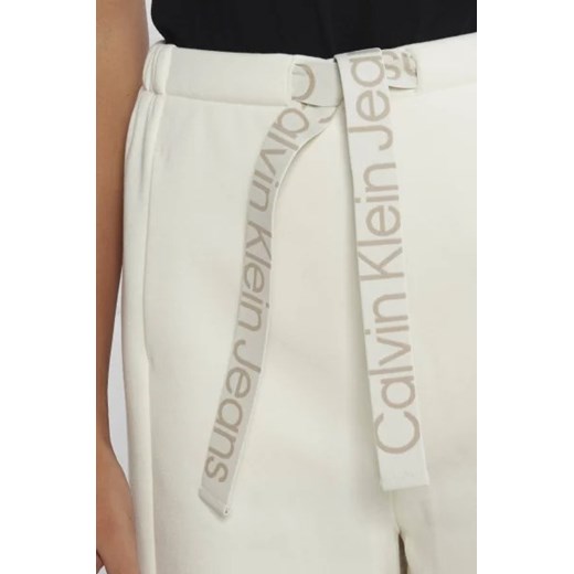 Spodnie damskie beżowe Calvin Klein 