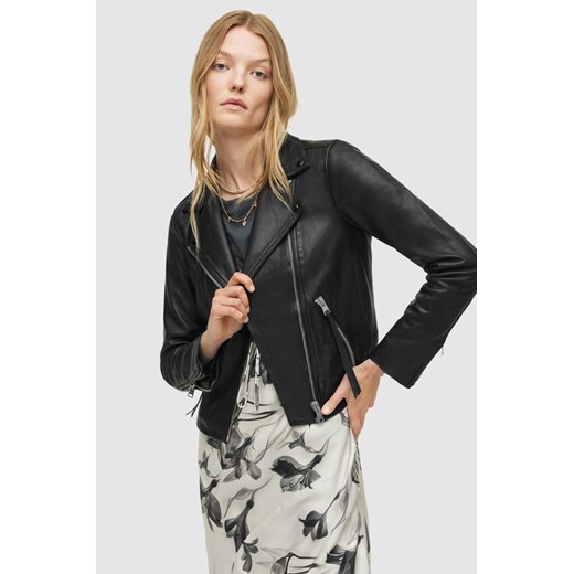 AllSaints - Kurtka skórzana DALBY BIKER WL004N ze sklepu ANSWEAR.com w kategorii Kurtki damskie - zdjęcie 163349248