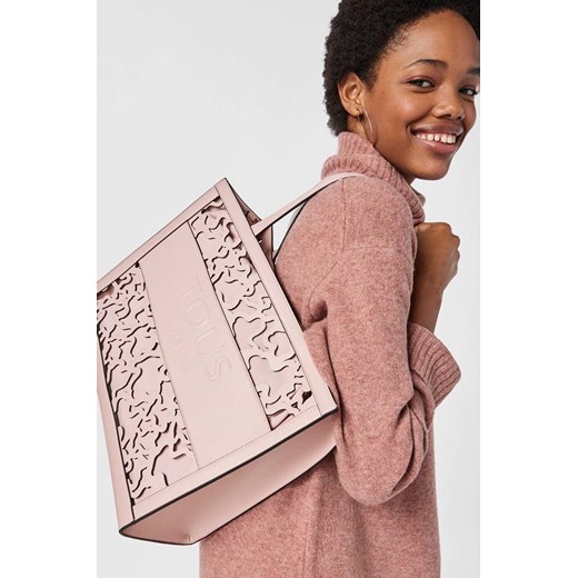 Shopper bag Tous młodzieżowa duża z nadrukiem