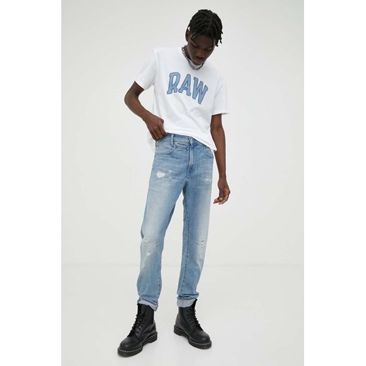 G-Star Raw jeansy D-Staq męskie kolor niebieski ze sklepu ANSWEAR.com w kategorii Jeansy męskie - zdjęcie 163354869