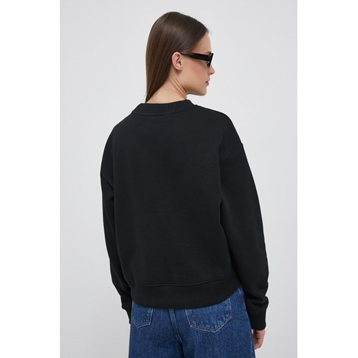 Calvin Klein Jeans bluza damska kolor czarny z nadrukiem XS ANSWEAR.com