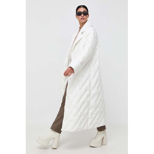 Pinko kurtka damska kolor beżowy zimowa oversize 101599.A0L5 ze sklepu ANSWEAR.com w kategorii Kurtki damskie - zdjęcie 163363247