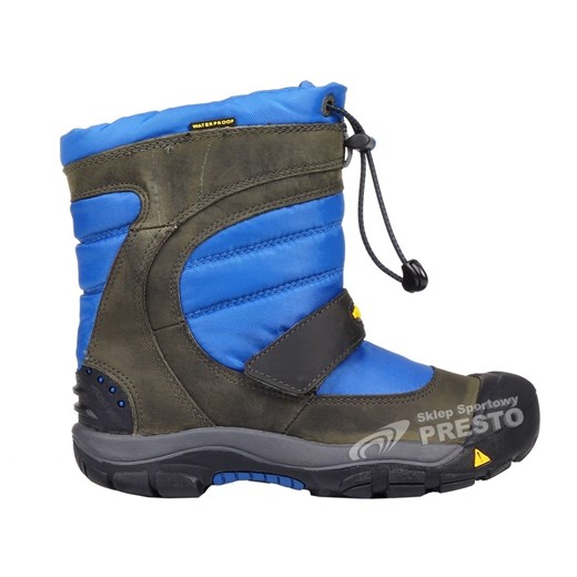 Buty zimowe dziecięce śniegowce Breckenridge Keen - khaki-niebieski 