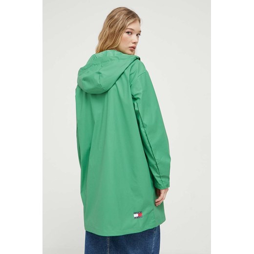Tommy Jeans kurtka przeciwdeszczowa damska kolor zielony przejściowa Tommy Jeans S ANSWEAR.com