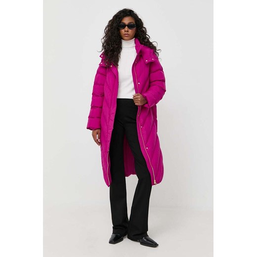 Pinko kurtka damska kolor fioletowy zimowa ze sklepu ANSWEAR.com w kategorii Kurtki damskie - zdjęcie 163366538