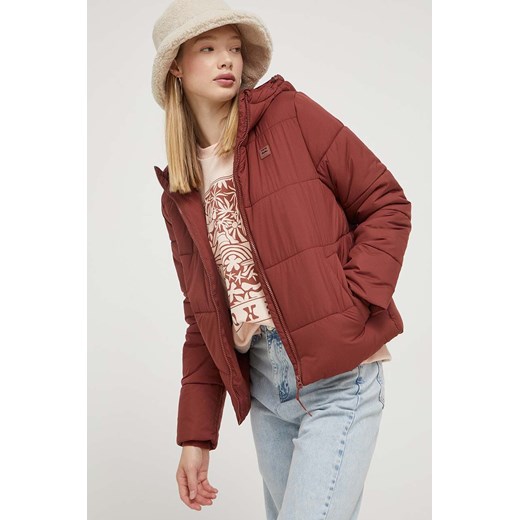 Billabong kurtka damska kolor bordowy zimowa Billabong M ANSWEAR.com