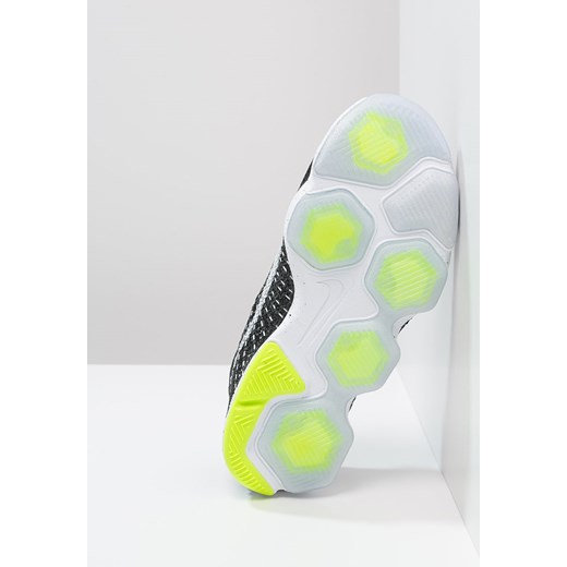 Nike Performance FLYKNIT ZOOM AGILITY Obuwie treningowe black/white/dark grey/volt zalando zielony sznurowane