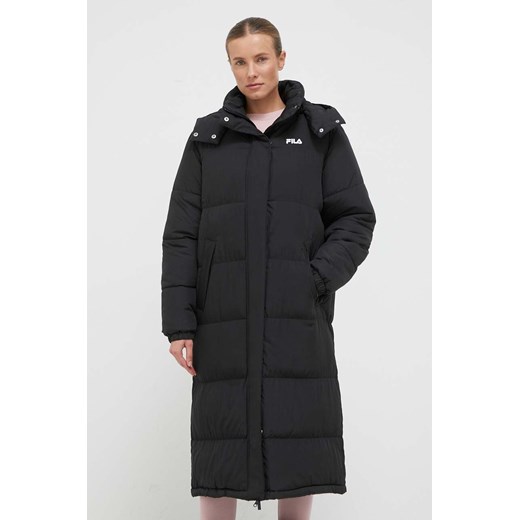 Fila kurtka damska kolor czarny zimowa ze sklepu ANSWEAR.com w kategorii Kurtki damskie - zdjęcie 163368208