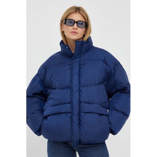 American Vintage kurtka damska kolor niebieski zimowa oversize American Vintage M/L ANSWEAR.com