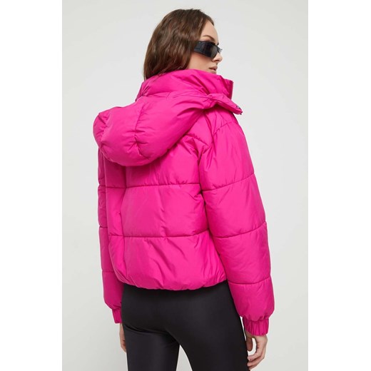 Kurtka damska różowa Moschino Jeans krótka casualowa bez kaptura