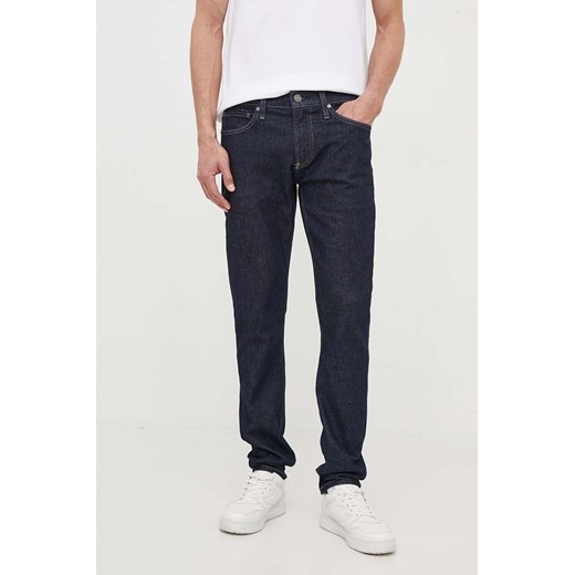 Calvin Klein jeansy męskie kolor granatowy ze sklepu ANSWEAR.com w kategorii Jeansy męskie - zdjęcie 163375856