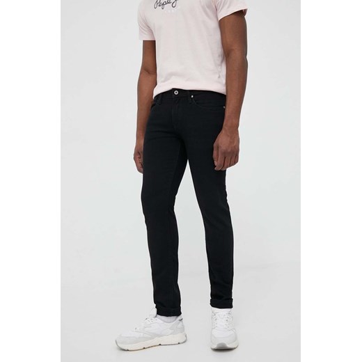 Pepe Jeans jeansy HATCH męskie kolor czarny PM206322XF1.000 ze sklepu ANSWEAR.com w kategorii Jeansy męskie - zdjęcie 163376248