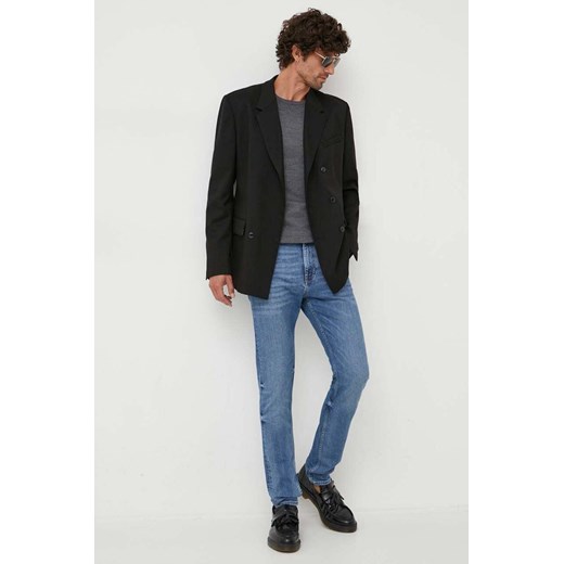 Tommy Hilfiger jeansy męskie kolor niebieski ze sklepu ANSWEAR.com w kategorii Jeansy męskie - zdjęcie 163376786