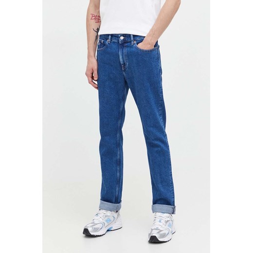Tommy Jeans jeansy męskie kolor niebieski ze sklepu ANSWEAR.com w kategorii Jeansy męskie - zdjęcie 163376836