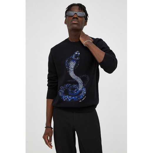 The Kooples sweter wełniany męski kolor czarny ciepły The Kooples L ANSWEAR.com