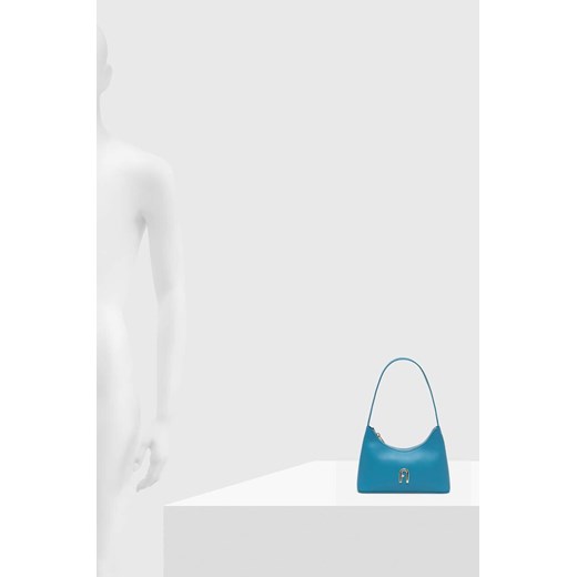 Furla torebka skórzana kolor niebieski Furla ONE ANSWEAR.com