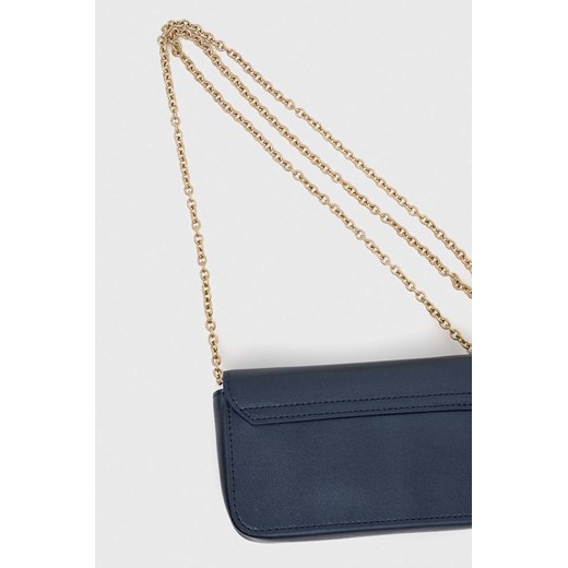 Furla torebka skórzana Metropolis kolor granatowy Furla ONE ANSWEAR.com