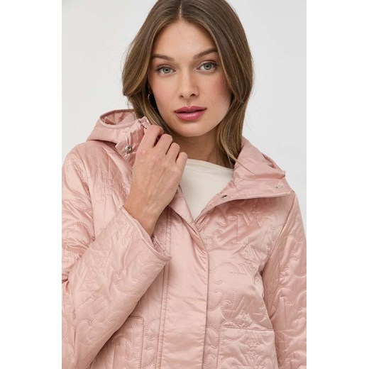 Różowa kurtka damska Max & Co. casualowa krótka bez kaptura 