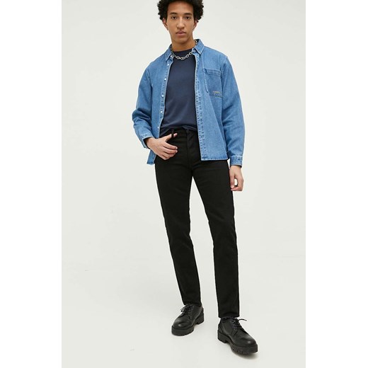 Abercrombie &amp; Fitch jeansy 90&apos;s Slim męskie kolor czarny ze sklepu ANSWEAR.com w kategorii Jeansy męskie - zdjęcie 163406446