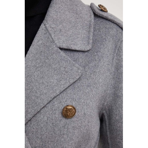 Answear Lab płaszcz wełniany kolor szary przejściowy Answear Lab S ANSWEAR.com