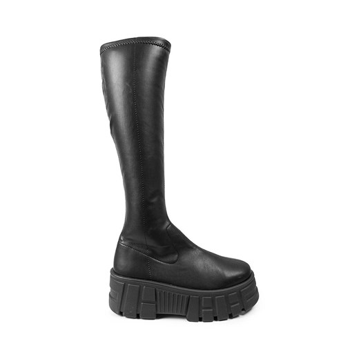 Altercore kozaki Londo damskie kolor czarny na platformie Londo ze sklepu ANSWEAR.com w kategorii Kozaki damskie - zdjęcie 163419005