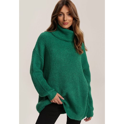 Zielony Golf Oversize Malia ze sklepu Renee odzież w kategorii Swetry damskie - zdjęcie 163419379