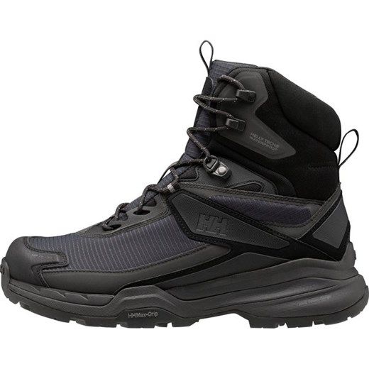 Czarne buty trekkingowe męskie Helly Hansen na zimę 