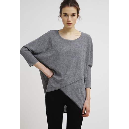 Saint Tropez Sweter silver zalando szary metal
