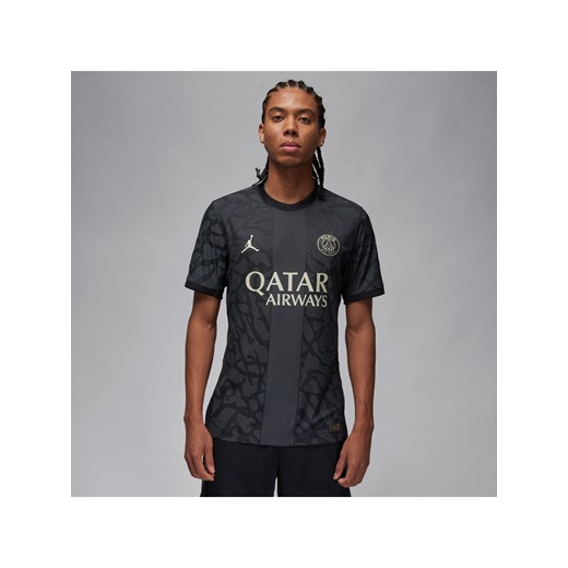 Męska koszulka piłkarska Jordan Dri-FIT ADV Paris Saint-Germain Match 2023/24 (wersja trzecia) - Szary ze sklepu Nike poland w kategorii T-shirty męskie - zdjęcie 163429076