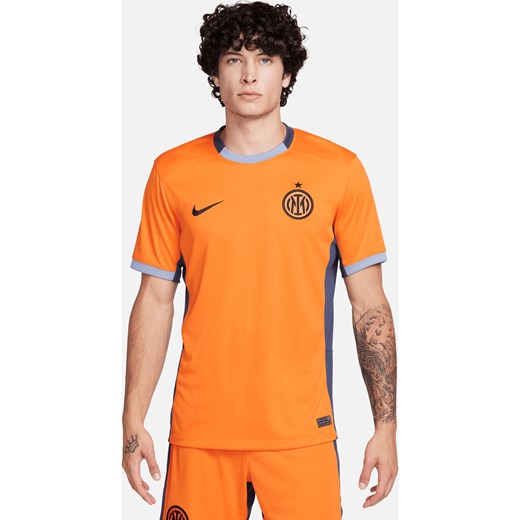 Męska koszulka piłkarska Nike Dri-FIT Inter Mediolan Stadium 2023/24 (wersja trzecia) - Pomarańczowy ze sklepu Nike poland w kategorii T-shirty męskie - zdjęcie 163429086