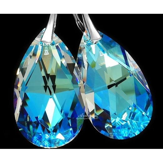 Kryształy kolczyki BLUE AURORA HOLOGRAM OKAZJA One Size 111ara111nde