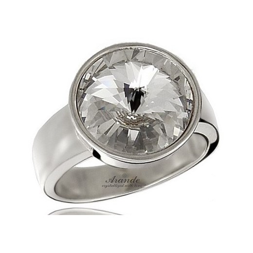 Kryształy przepiękny pierścionek CRYSTAL SREBRO One Size 111ara111nde