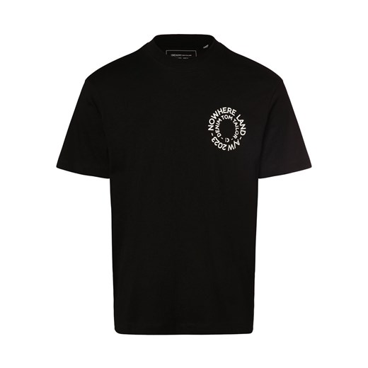 Tom Tailor Denim T-shirt męski Mężczyźni Bawełna czarny nadruk ze sklepu vangraaf w kategorii T-shirty męskie - zdjęcie 163453469