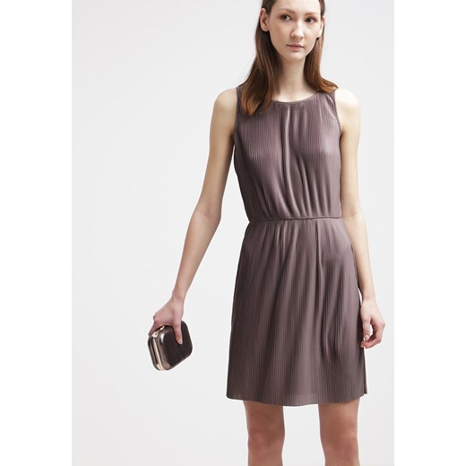 Benetton Sukienka letnia taupe zalando brazowy dopasowane