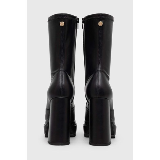 Buffalo botki May W Sock damskie kolor czarny na słupku 1220030 Buffalo 37 ANSWEAR.com