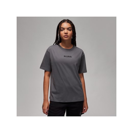 T-shirt damski Paris Saint-Germain - Szary ze sklepu Nike poland w kategorii Bluzki damskie - zdjęcie 163459969