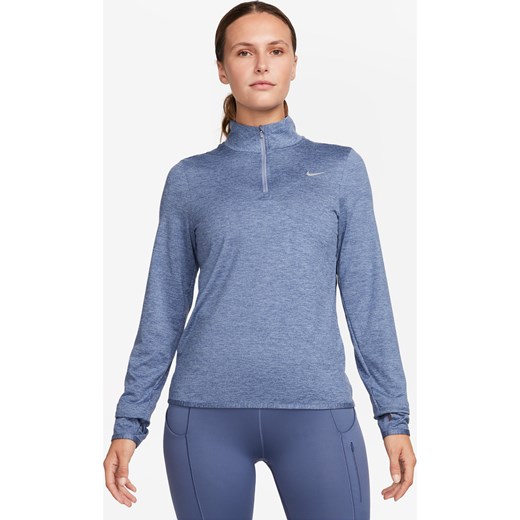 Damska koszulka do biegania z zamkiem 1/4 i ochroną przed promieniowaniem UV Nike S (EU 36-38) Nike poland