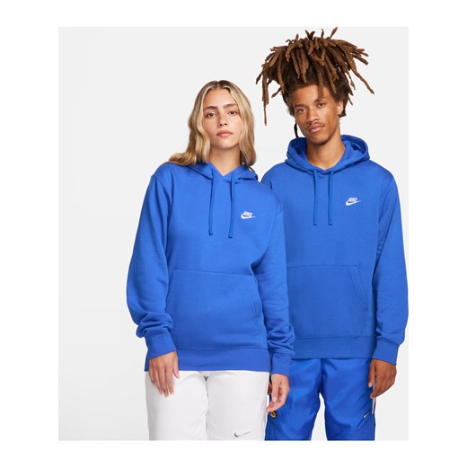 Bluza z kapturem Nike Sportswear Club Fleece - Niebieski ze sklepu Nike poland w kategorii Bluzy męskie - zdjęcie 163460258