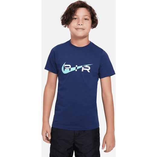 T-shirt dla dużych dzieci (chłopców) Nike Air - Niebieski ze sklepu Nike poland w kategorii T-shirty chłopięce - zdjęcie 163460465